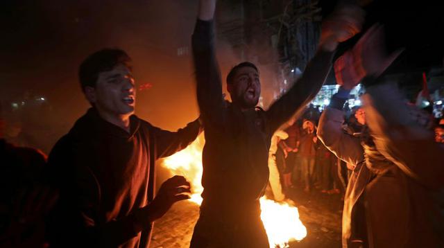Los ciudadanos palestinos protestan contra el plan de paz de Oriente Medio del presidente de Estados Unidos. (Foto: Reuters).