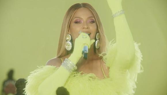 Beyoncé deslumbró en la apertura de la gala de los Oscar 2022. (Foto: Captura/Twitter)