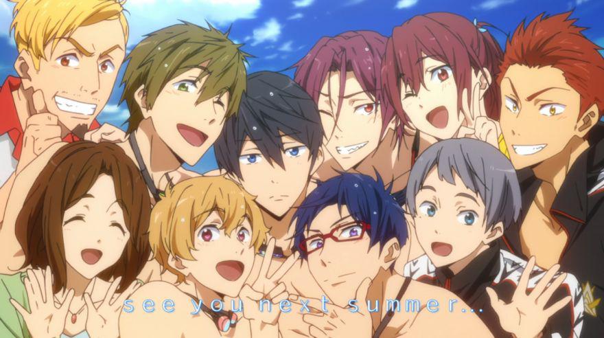 Free! Iwatobi Swim Club - Serie y películas (Fuente: Kyoto Animation)