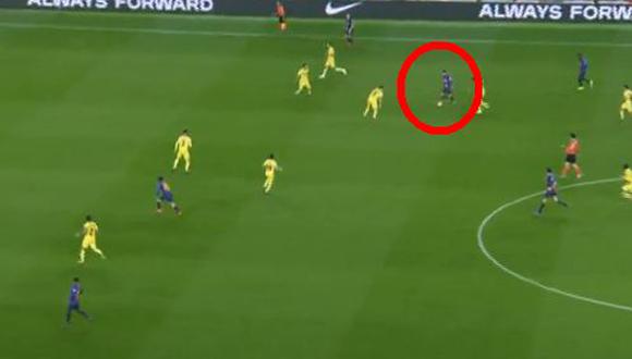 Barcelona vs. Villarreal EN VIVO: asistencia notable de Messi para golazo de Aleña y el 2-0 culé | VIDEO. (Foto: Captura de pantalla)