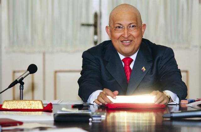 Agosto de 2011. El presidente venezolano Hugo Chávez anunciando la nacionalización de unas minas. Foto: Reuters