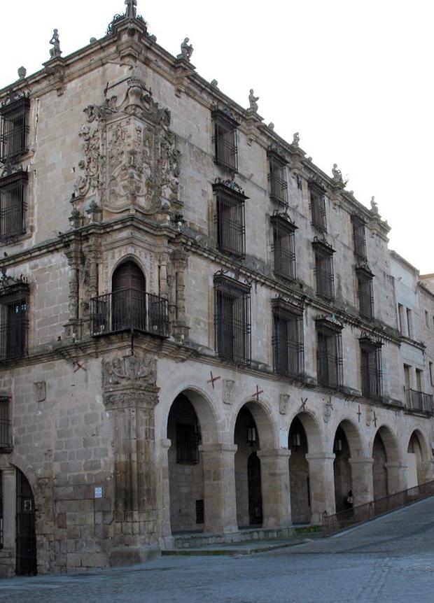 Victory Palace in the main square of Trujillo, Extremadura.  The Inca princess lived there most of her life. 