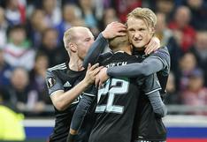 Ajax perdió 3-1 con Lyon, pero clasificó a la final de Europa League con agonía