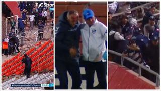 Violencia en Mendoza: hinchas de Quilmes lanzaron piedras y jefe de seguridad acabó ensangrentado