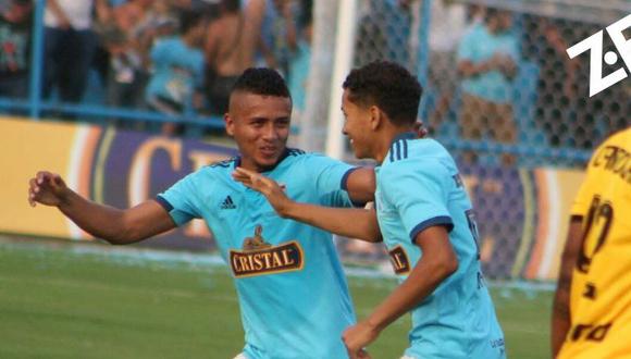 Con goles de Gonzáles y Castro, los celestes se quedaron con el triunfo en el estadio Alberto Gallardo ante un interesante equipo de Cantolao. (Foto: Zona Fútbol)