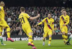 Barcelona venció al Betis y se mantiene a tres puntos del líder Real Madrid