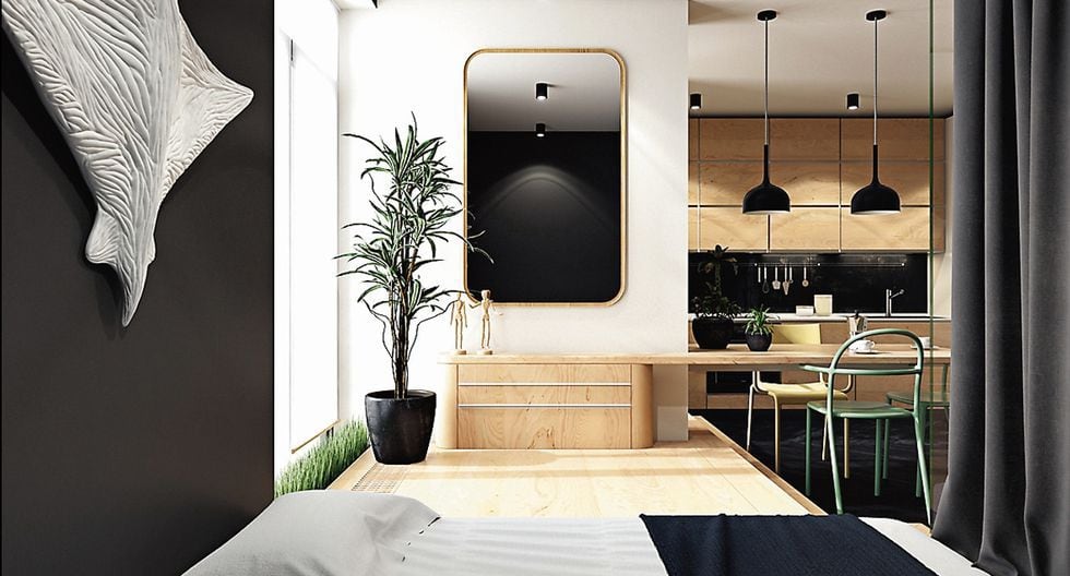 Decoración: Decoración | Este minidepartamento de 42m2 proyecta calidez