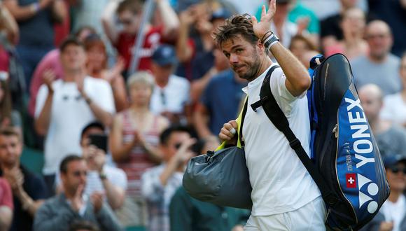 Stan Wawrinka quedó eliminado de Wimbledon de manera sorpresiva en primera ronda. (Foto: Reuters)