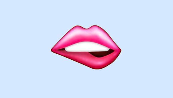 ¿Sabes realmente qué es lo que significan los labios mordidos en WhatsApp? (Foto: Unicode)