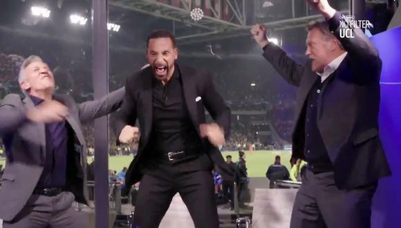 Ferdinand y Lineker celebraron así el gol triunfal de Lucas Moura. (Video: Twitter @SpursOfficial)