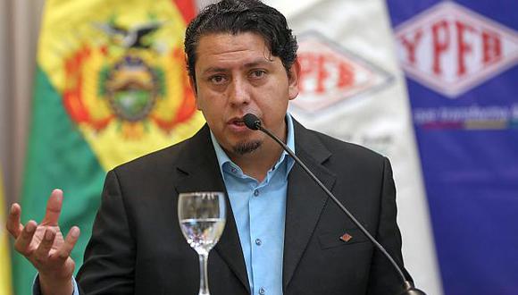 Óscar Barriga,&nbsp;presidente de YPFB, hizo el anuncio sobre los planes de internacionalización de la empresa estatal. (Foto: EFE)