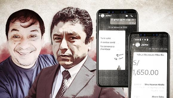 La evidencias: mensajes y transferencias bancarias de los involucrados fueron hallados en el celular de Jaime Jara, exasesor de Bermejo. Composición: EC
