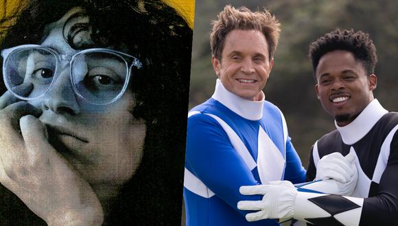 En la foto (izquierda) Iván Hochman como Fito Paez y David Yost, Walter Emanuel Jones, en una escena de "Power Rangers: Ayer, hoy y siempre".