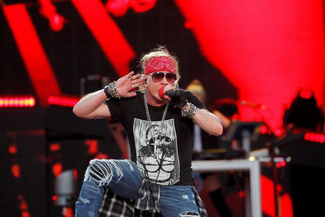 Guns N Roses vuelve a Perú, con Axl Roses y Slash, en 2020. Será la tercera vez que la banda pise suelo patrio. Foto: AFP.