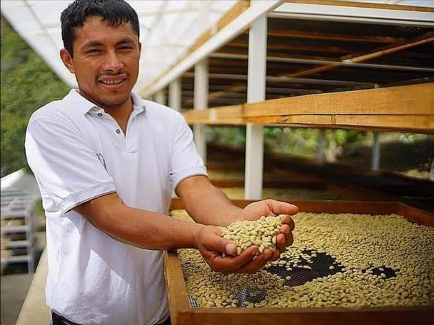 The Cusco coffee farmer Dwight Aguilar, who placed ninth, has won this competition in the 2018 and 2021 editions. (Photo: Cup of Excellence)