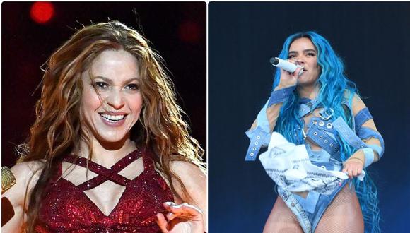 Te contamos todo lo que se sabe hasta el momento sobre el lanzamiento musical de una canción conjunta que estarían preparando las colombianas, Shakira y Karol G. (Foto: Composición Semana / Getty Images - AFP)