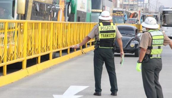 Metropolitano: 30 vehículos fueron multados por invadir carril