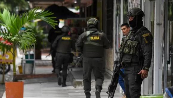 Imagen de archivo de efectivos de la policía de Colombia.