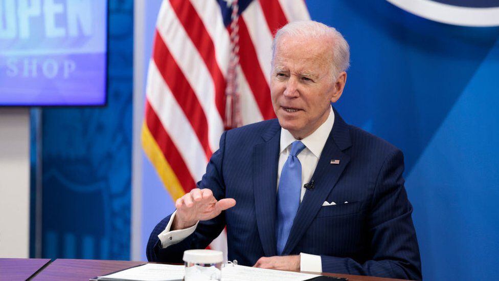 Before the start of the war, Biden publicly released intelligence about Putin's war plans.  (GETTY IMAGES).