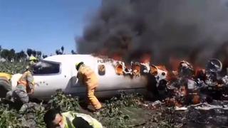 Mueren 6 militares en accidente aéreo en México | VIDEO