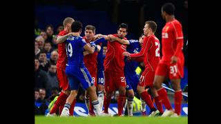 Diego Costa desató la furia de los jugadores del Liverpool