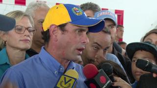 Capriles insta a Maduro a hablar de familiares acusados [VIDEO]