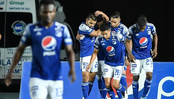 Millonarios derrotó 2-0 a América de Cali en la penúltima fecha de la Primera División de Colombia | Foto: @MillosFCoficial