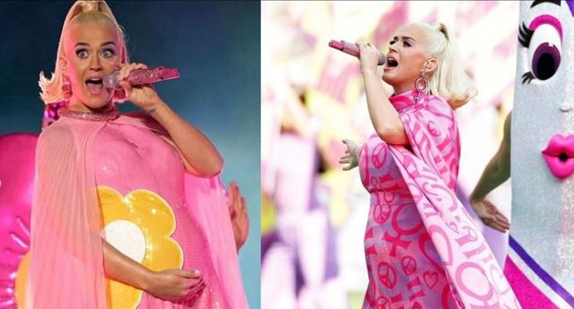 Katy Perry lució su embarazo en un concierto en Australia con motivo de la final de la Copa Mundial de Cricket Femenino en Melbourne. Recorre la galería para conocer sus looks. (Foto: @usweekly)