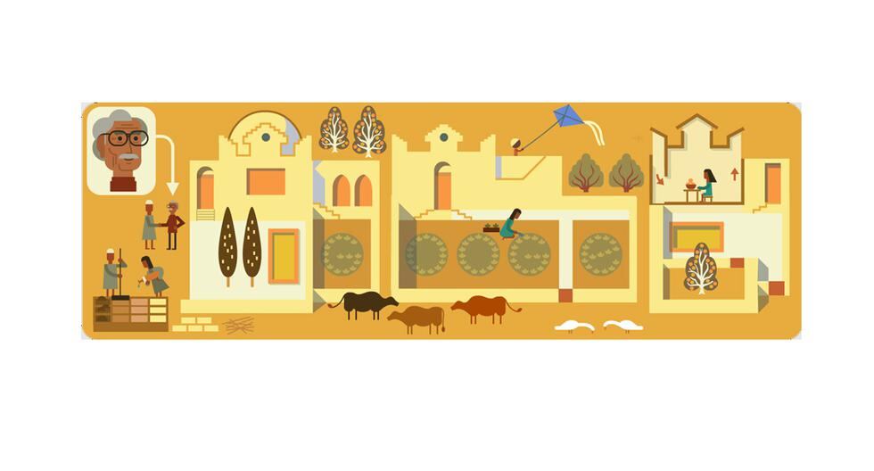 Google lanza un nuevo doodle animado dedicado al arquitecto egipcio Hassan Fathy. Entérate cuál es su legado. (Foto: Captura)