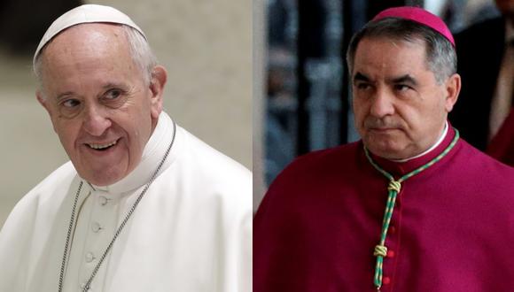 Papa Francisco y Giovanni Angelo Becciu. (AP / Reuters)