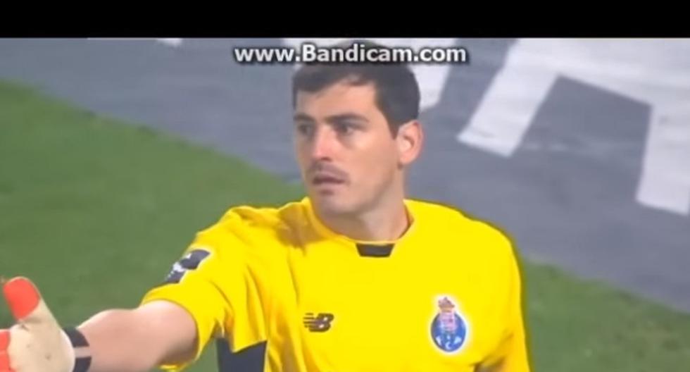 Iker Casillas y el peor error de su carrera que se ha hecho viral en YouTube. (Foto: Captura)