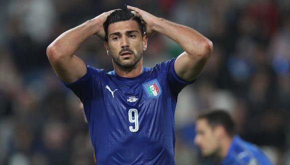 Graziano Pellé fue expulsado de la selección italiana