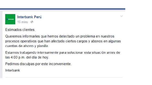 ¿Problemas con tu cuenta de Interbank? Esto fue lo qué pasó - 2