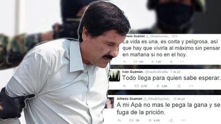 Hijos de 'El Chapo' anticiparon y celebran su fuga vía Twitter