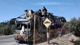 Accidente de Cruz del Sur: fallece ciudadana extranjera que fue trasladada a Lima tras vuelco de bus