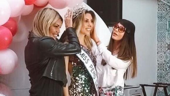 Mikella Callegari, hija de Fiorella Rodríguez, fue coronada Miss Perú Lima Oeste por Jessica Newton. (Foto: Difusión)