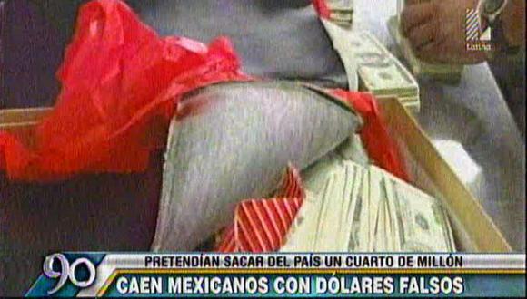 Callao: caen mexicanos con 250 mil dólares falsos en aeropuerto