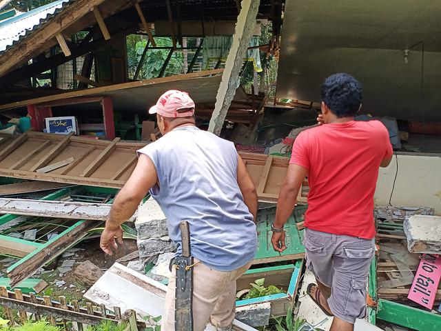 Un terremoto de magnitud 6,6 sacudió este martes la isla de Mindanao, en el sur de Filipinas. Foto: AFP