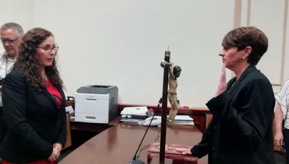 María del Rocío Vesga Gatti, ex asesora de la Presidencia del Consejo de Ministros en el gobierno de Toledo, declaró como testigo en la Comisión Lava Jato. (Foto: Congreso)