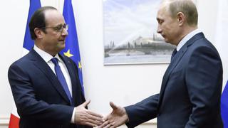 Putin y Hollande se reunen para hablar sobre crisis en Ucrania