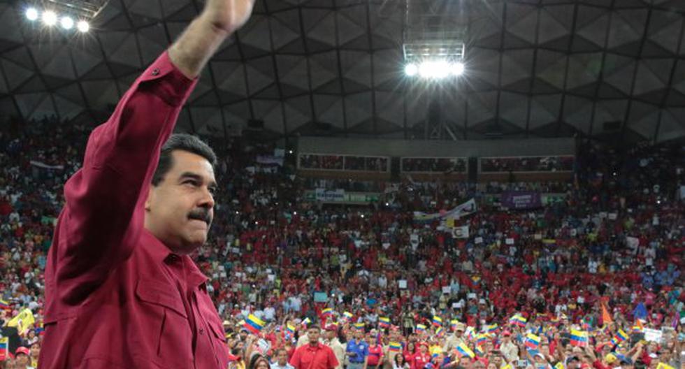 Maduro difundió un peculiar video ante una multitud. (Foto: EFE)