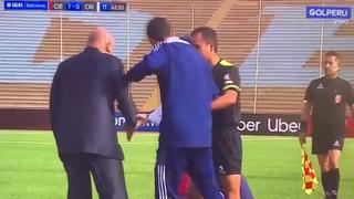 Roberto Mosquera explotó contra Gerardo Ameli en el Sporting Cristal vs. Cienciano | VIDEO