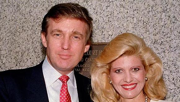 Trump y su ex esposa Ivana en 1988.