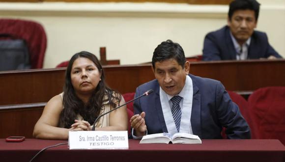 Irma Castillo se acogió a su derecho a guardar silencio ante las preguntas de la Comisión de Defensa.