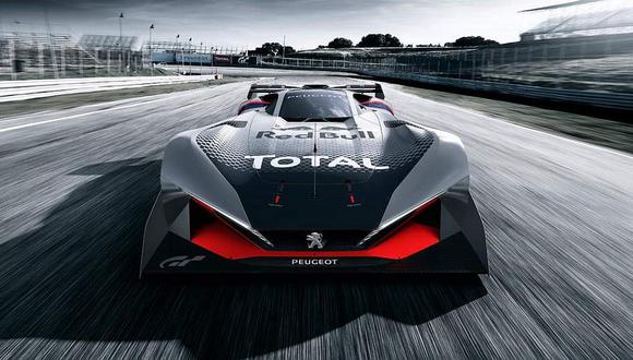 Peugeot presenta superdeportivo para videojuego Gran Turismo.