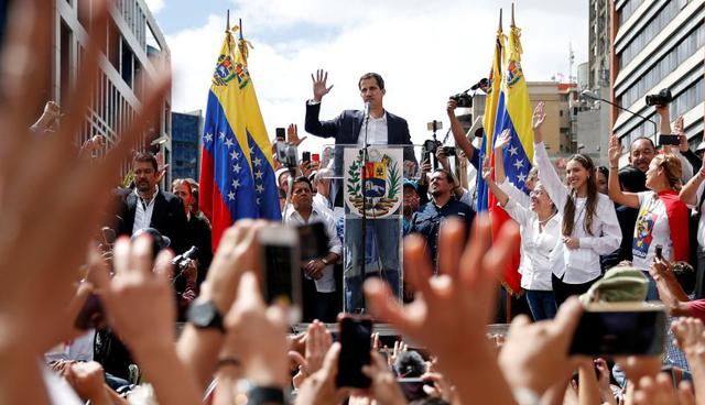 El mes y medio de crisis política en Venezuela con Juan Guaidó. (Foto: Reuters)