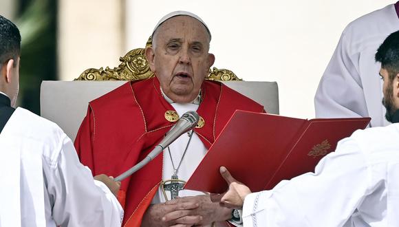 El Papa Francisco celebra la Santa Misa del Domingo de Ramos en la Plaza de San Pedro, Ciudad del Vaticano, 24 de marzo de 2024. EFE/EPA/RICCARDO ANTIMIANI