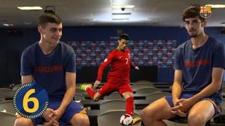 Pedri y Trincao quedaron en aprietos en desafío de conocimientos del Barcelona-Real Madrid | VIDEO
