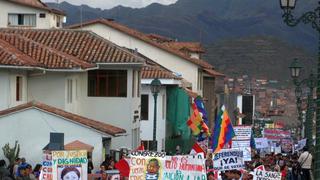 Así se desarrolla la marcha contra el indulto en el sur del país