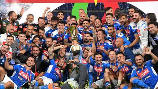 Napoli y la celebración “sin protocolos” al coronarse campeón de la Copa Italia
